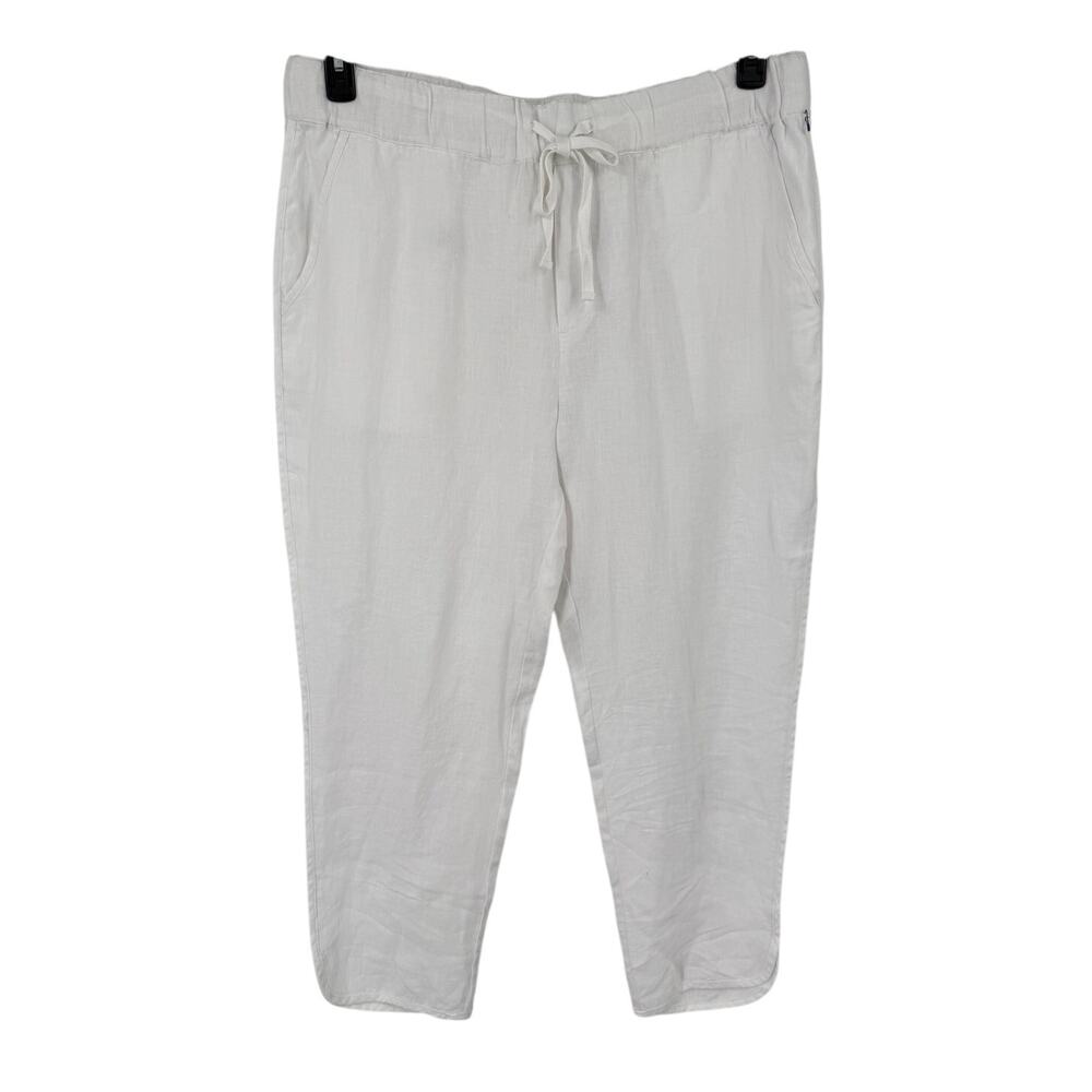 Caslon Tulip Hem Linen pants white size X-Large XL